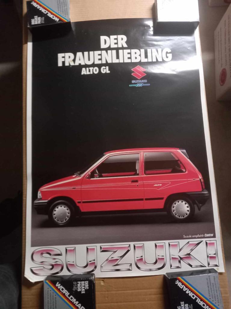 Suzuki Alto GL affiche poster 1988-1993, Ophalen of Verzenden, Gelezen