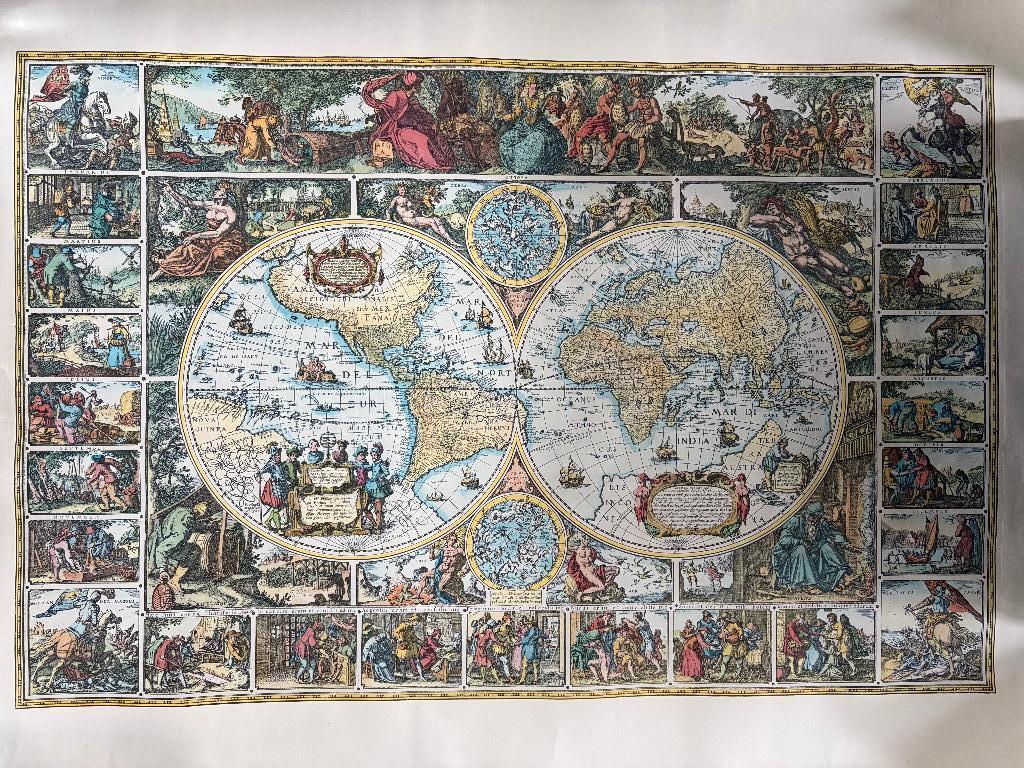 Magna Carte Mundi poster op papier, Ophalen