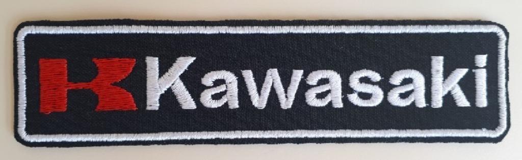 Kawasaki strijkplaatje patch - 136 x 34 mm, Ophalen of Verzenden, Nieuw