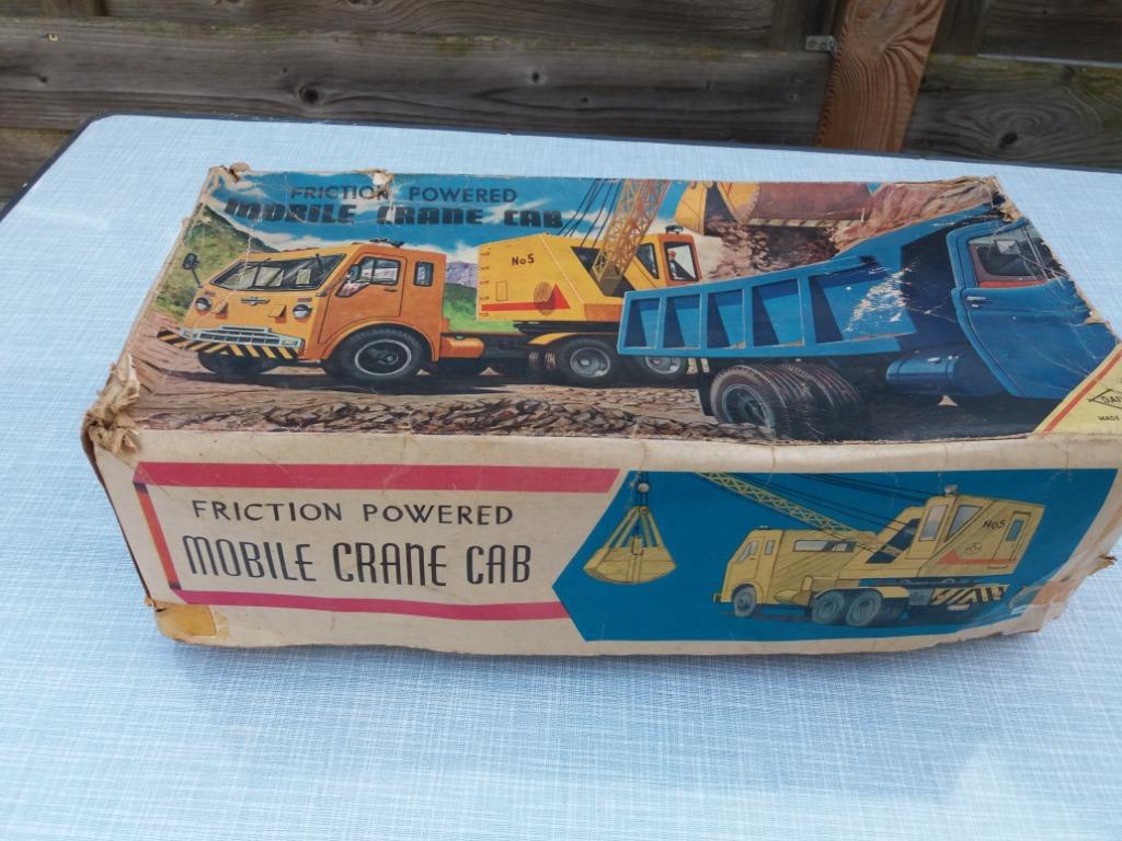 Blikken kraan wagen ( jaren'60 ), Antiek en Kunst, Antiek | Speelgoed, Ophalen of Verzenden