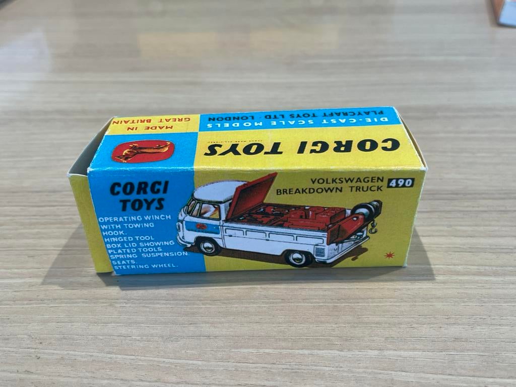 Corgi toys 490 repro doos volkswagen breakdown truck, Ophalen of Verzenden, Nieuw, Corgi