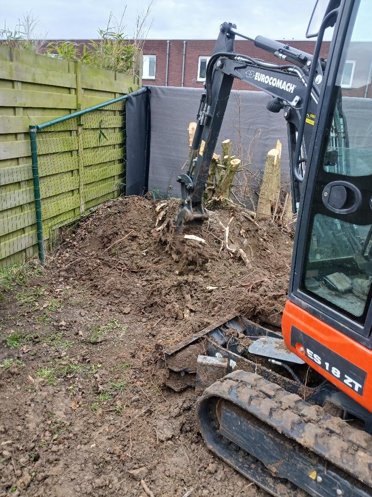Mini-pelle 1.8T & 2.8T - Travaux de jardin et tranchées, Enlèvement