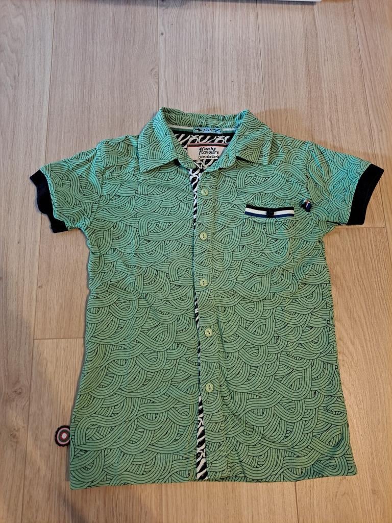 Hemdje 4funkyflavours, maat 110-116, Overhemd of Blouse, Ophalen of Verzenden, Zo goed als nieuw, Jongen