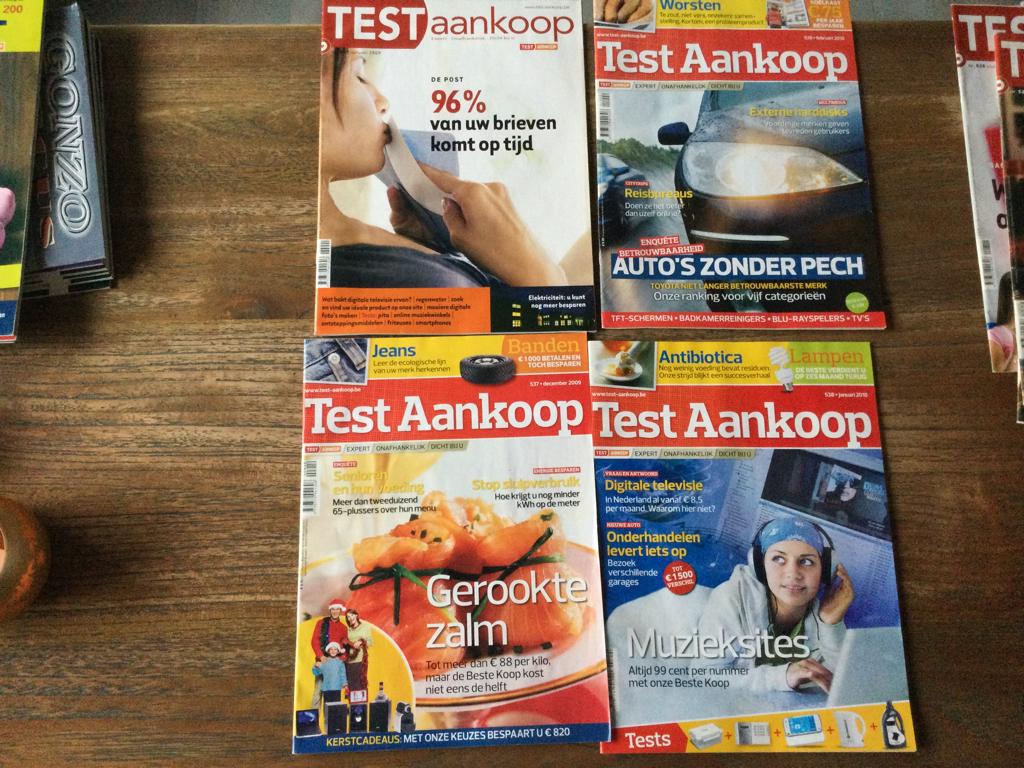Oude Testaankoop en Budget&Recht tijdschriften, Boeken, Ophalen