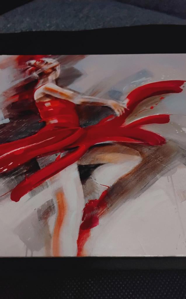 Prachtig Art Block "Lost in Motion" – Kitty Meijering – Ball, Antiek en Kunst, Kunst | Schilderijen | Modern, Ophalen of Verzenden