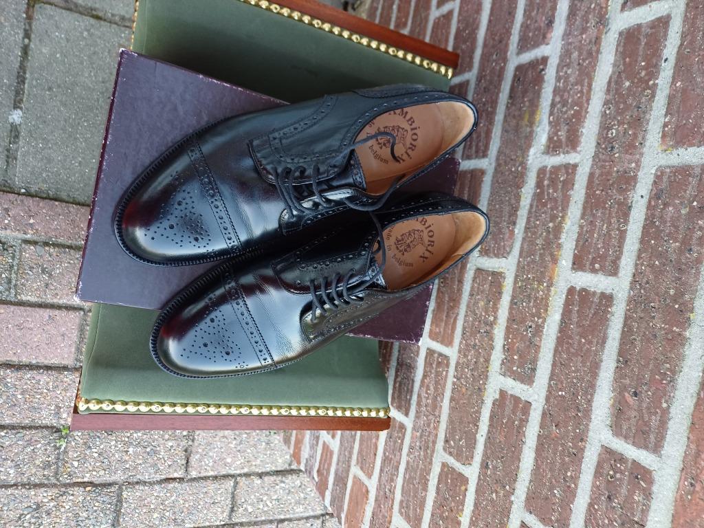 Heren schoenen Ambiorix Mt 44,5, Kleding | Heren, Schoenen, Nieuw, Veterschoenen, Zwart, Ophalen of Verzenden
