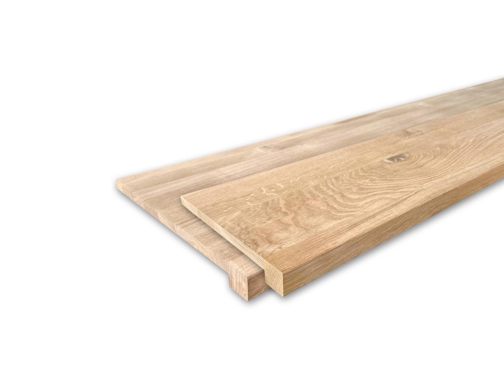 Vensterbank Recht - Massief eiken - UNIEK - 29 & 40 cm diep, Doe-het-zelf en Bouw, Plinten en Afwerking, Verzenden, Nieuw, Eiken