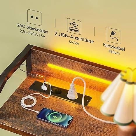 Commode voor slaapkamer | met led licht | GRATIS LEVERING, Neuf, Odk, -, -
