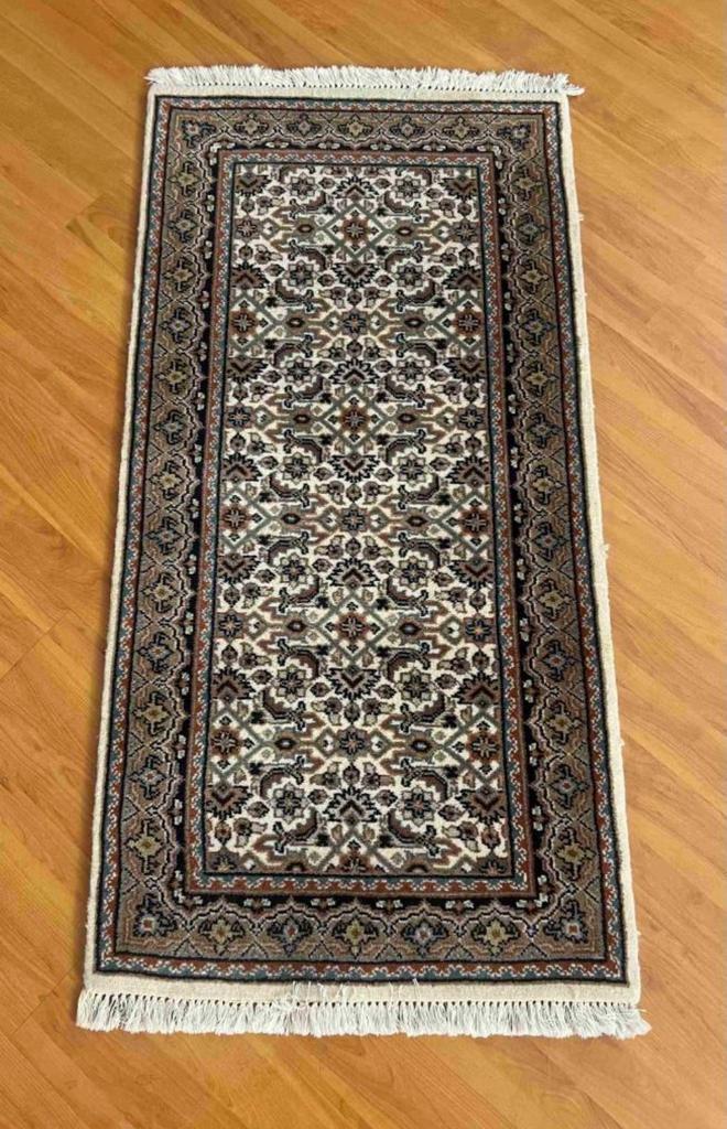 Leuk vintage retro tapijt vloerkleed 123/62, Ophalen of Verzenden, Huis en Inrichting