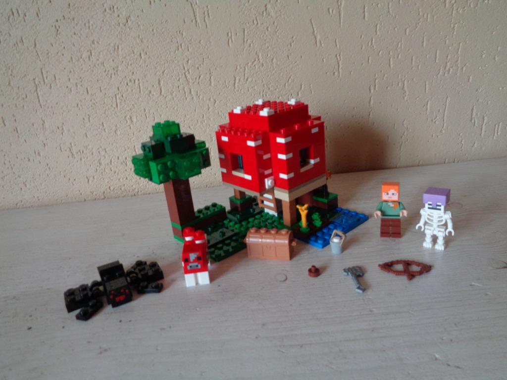 LEGO Minecraft Het Paddenstoelenhuis - 21179, Ophalen of Verzenden, Gebruikt, Complete set, Lego