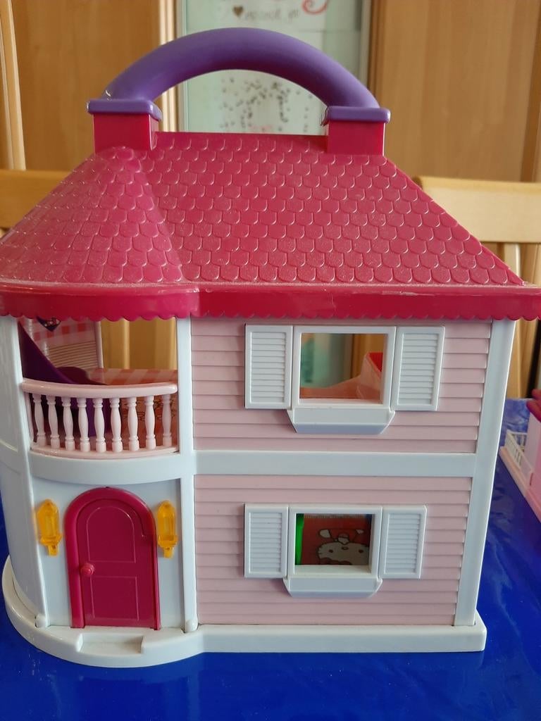 Hello kitty poppenhuis, Enlèvement ou Envoi, Comme neuf, Maison de poupées