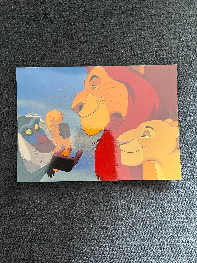 Carte postale La famille du Roi Lion, Collections, Disney, Envoi