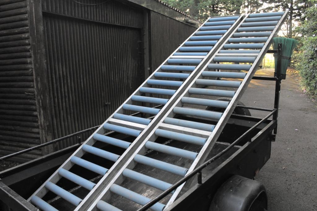 transport- of rollenbaan, Ophalen