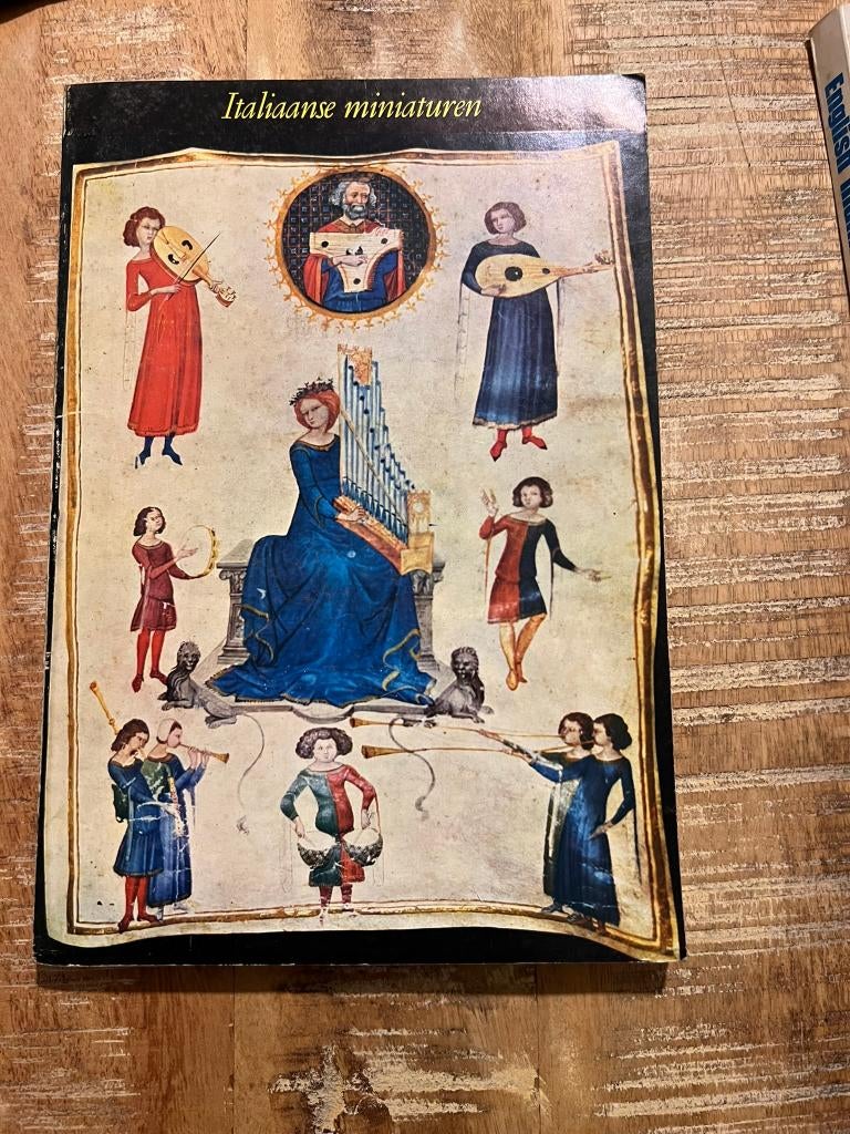 2 boeken rond middeleeuwse miniaturen: Italiaanse miniaturen, Boeken, Ophalen of Verzenden, Gelezen, Overige onderwerpen