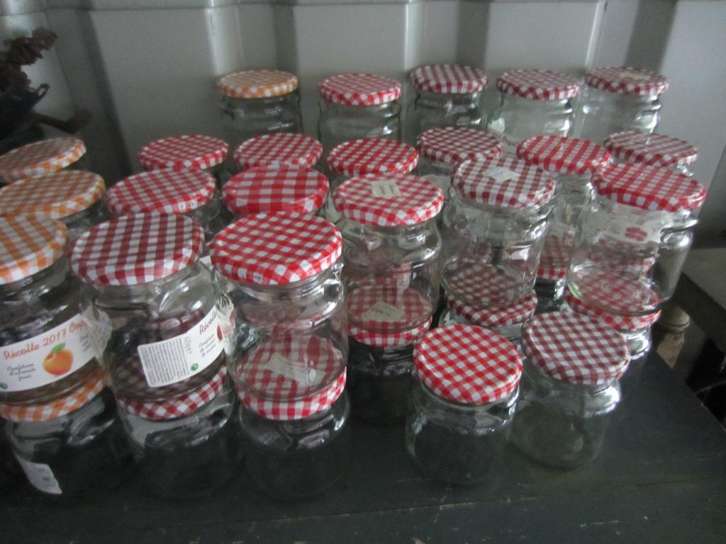 confituurpotten en onderzetglaasjes, Ophalen, Zo goed als nieuw, Glas, Glas of Glazen