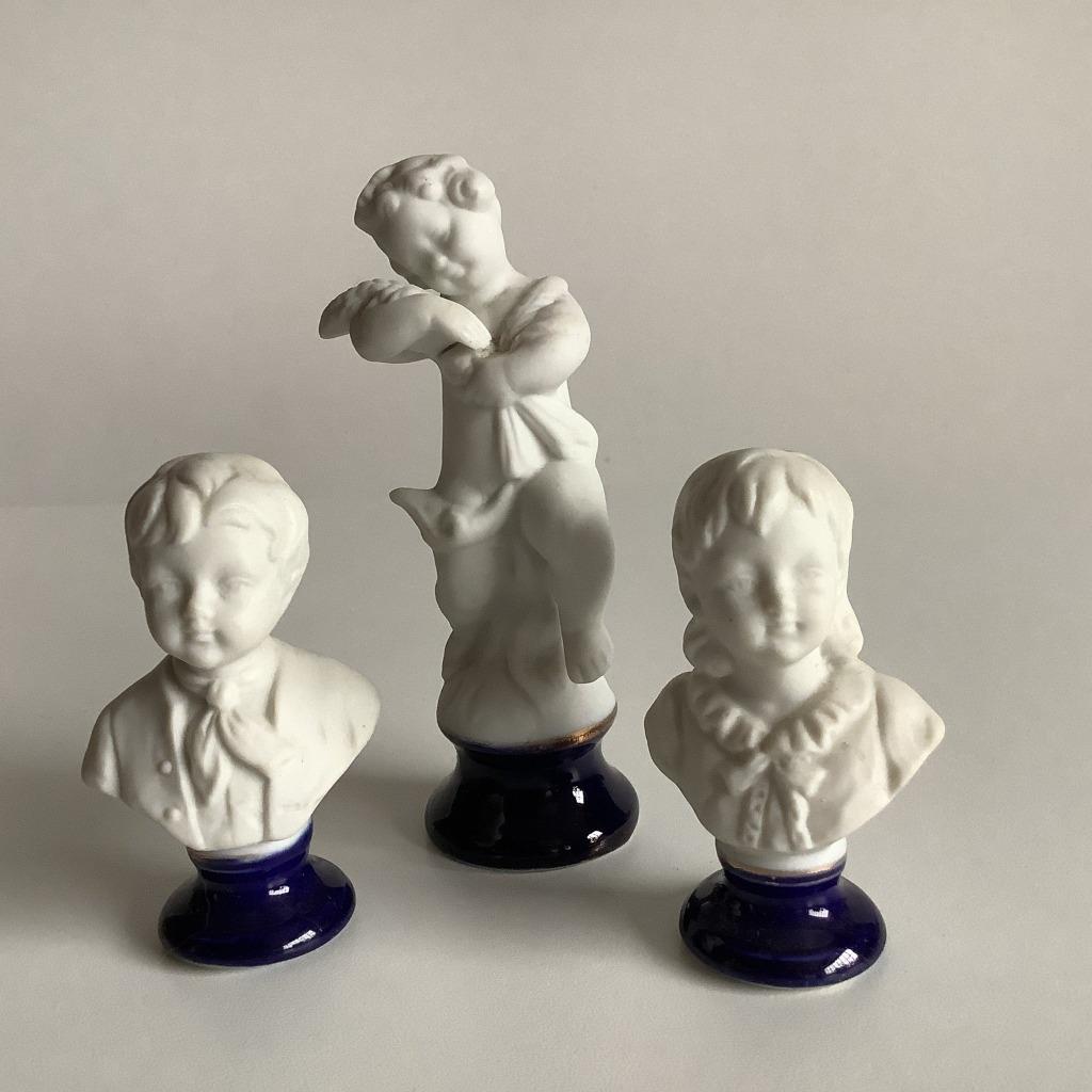3 vintage biscuitbeeldjes, Ophalen of Verzenden, Zo goed als nieuw, Mens