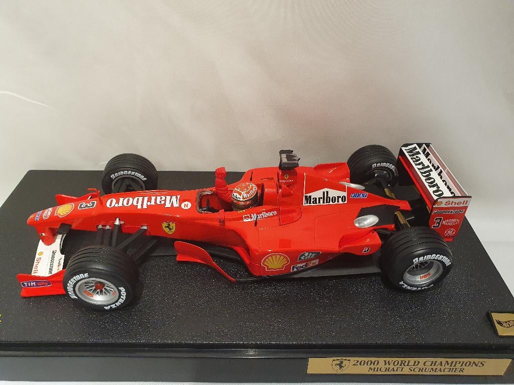 Michael Schumacher Champion du monde Ferrari F1-2000 1:18, Enlèvement ou Envoi, Neuf, Voiture, MiniChamps