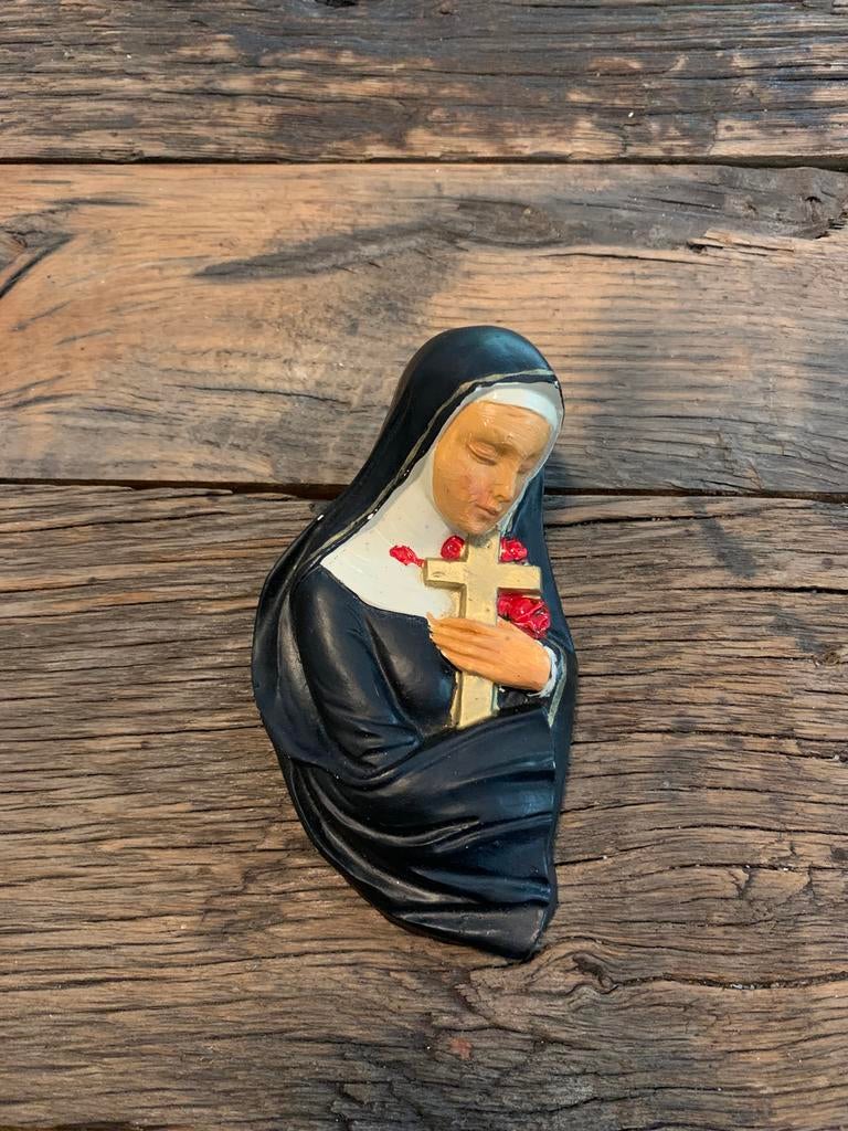 Statue ancienne de Sainte Rita de Cascia, Santa Rita, Enlèvement ou Envoi