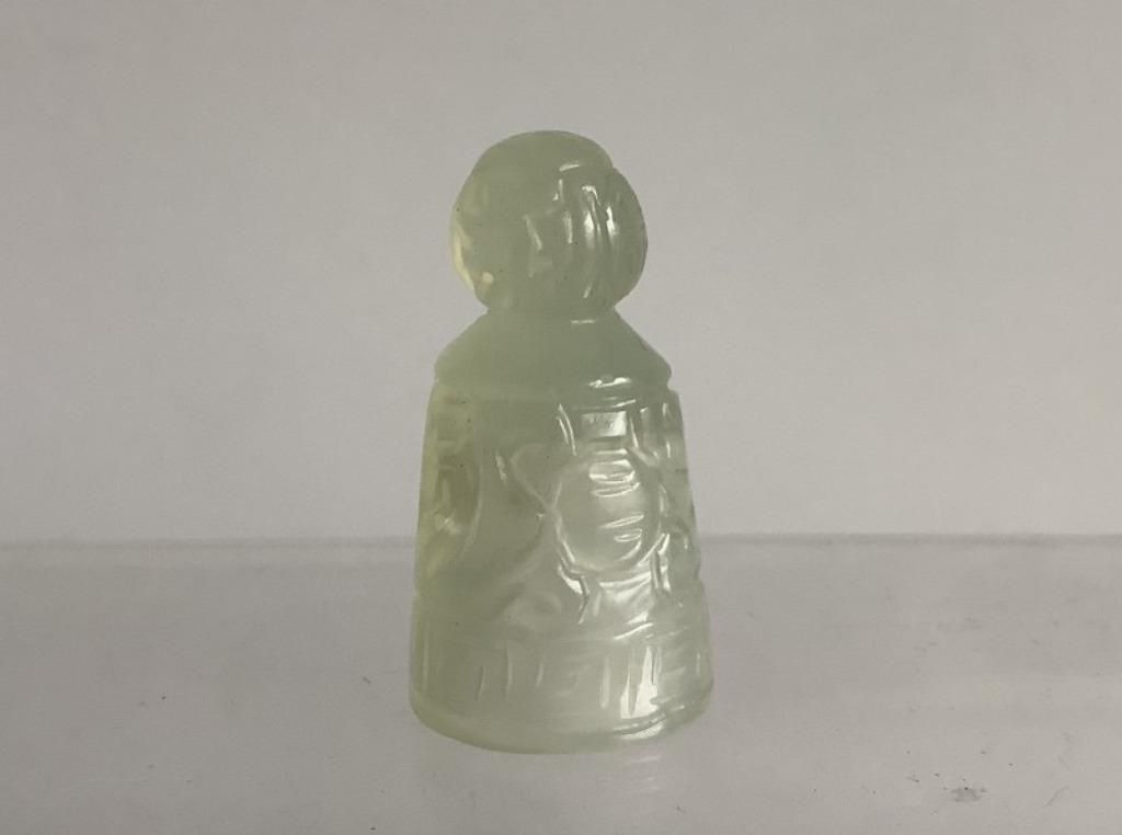leuk stenen vingerhoedje met bolletje, Ophalen of Verzenden, Zo goed als nieuw, Overige materialen, Reliëf