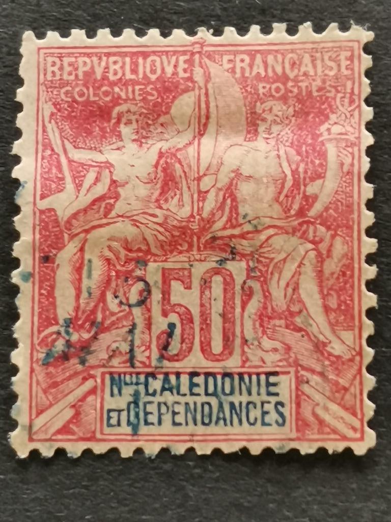 Nieuw Caledonie 1892 - Franse kolonie, Ophalen of Verzenden, Gestempeld