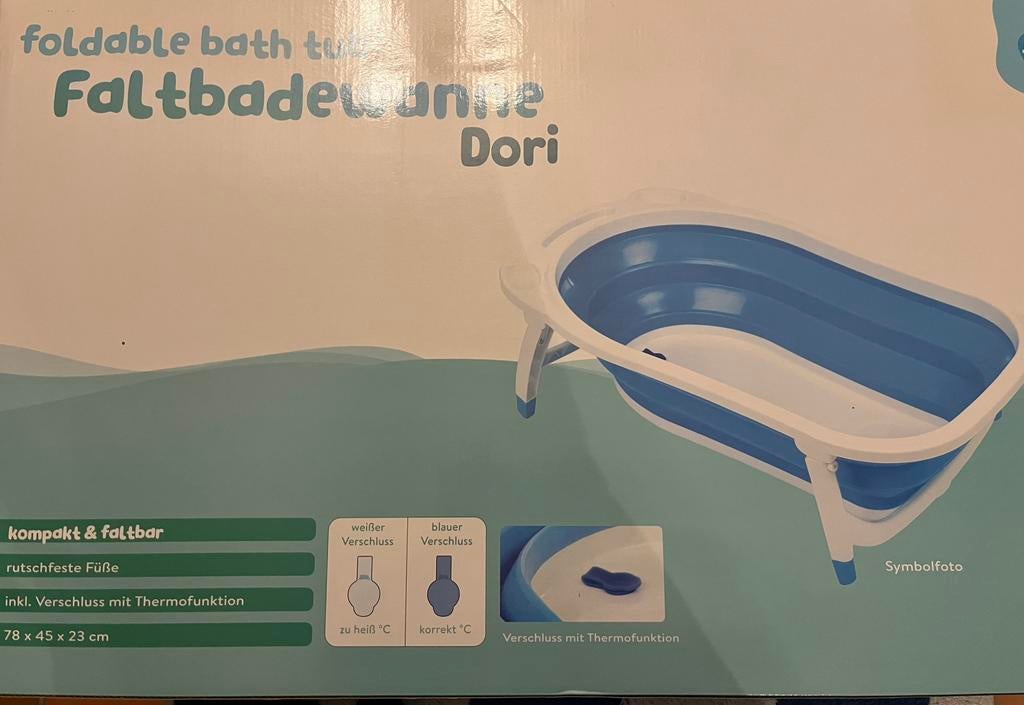 Opvouwbaar babybadje Dori (merk Fillikid), Kinderen en Baby's, Gebruikt, Badje, Standaard, Ophalen