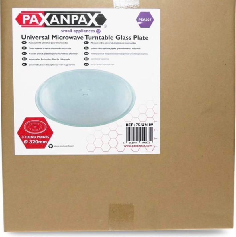 Paxanpax 32 cm glasplaat voor magnetron, Huis en Inrichting, Ophalen, Nieuw