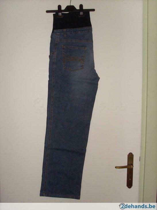 zwangerschapsjeans, Ophalen, Gedragen, Maat 42/44 (L), Blauw