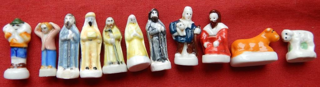 Set van 11 verschillende FEVES (3 tot 4 cm)., Verzamelen, Ophalen of Verzenden, Zo goed als nieuw