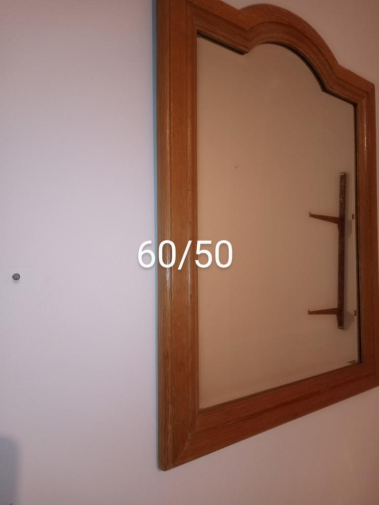 miroir cadre bois en chène, Antiquités & Art, Enlèvement
