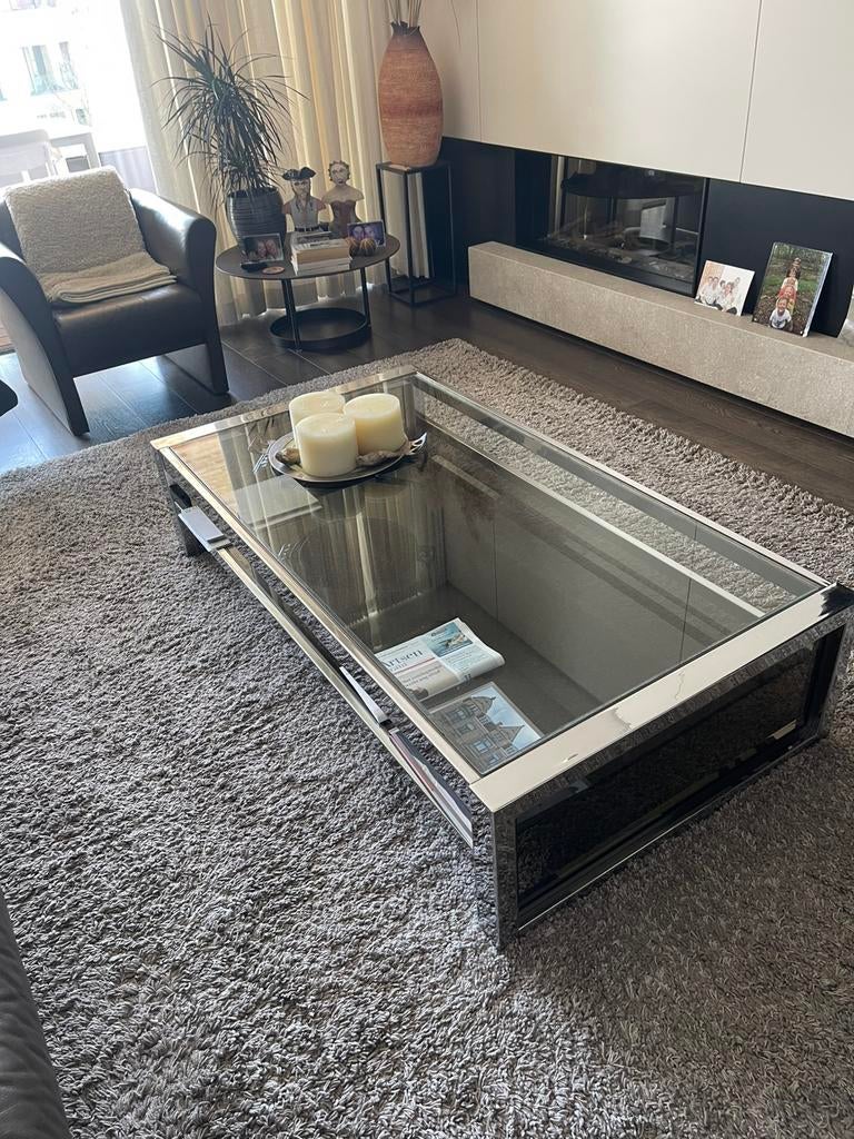 Table basse en verre, Comme neuf, Verre, Enlèvement, Rectangulaire