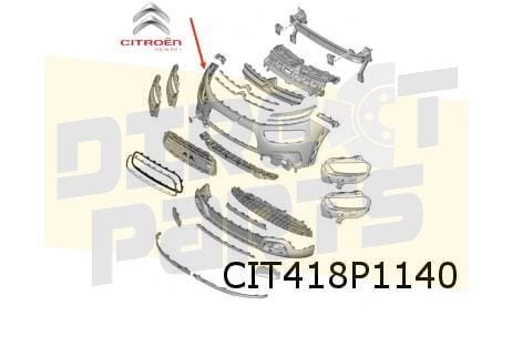 Citroën C4 Cactus voorbumper (dodehoek sensor) (bij PDC) (te, Auto-onderdelen, -, Nieuw, Bumper, -