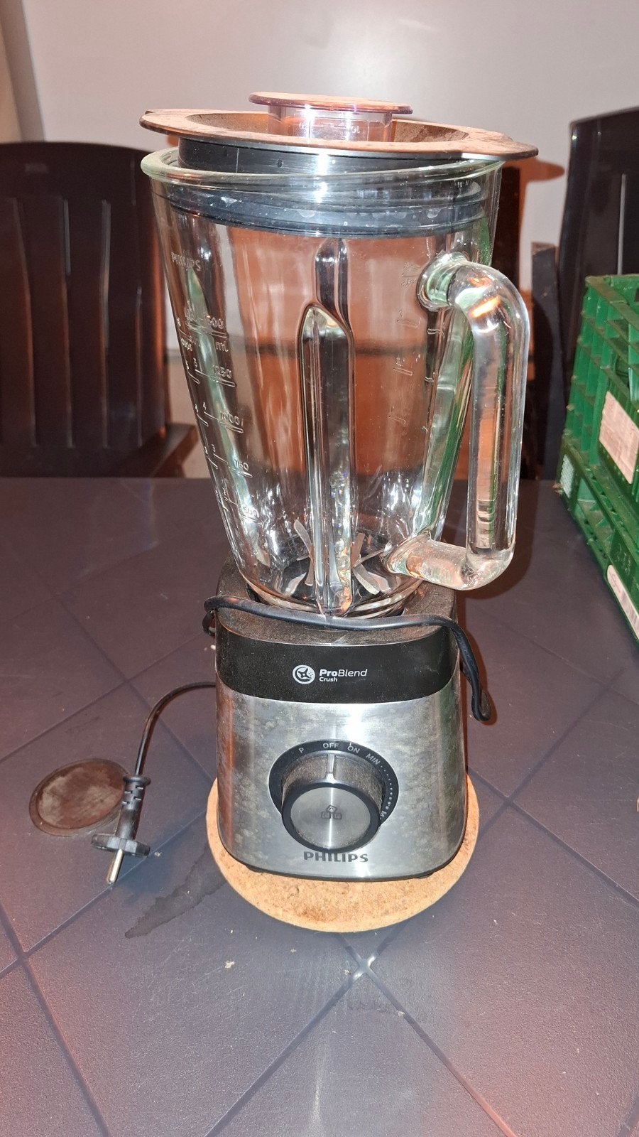 Philips Problend blender met ijs-crush functie HR3571, Electroménager, 1 à 2 litres, Enlèvement, Comme neuf, 3 vitesses ou plus