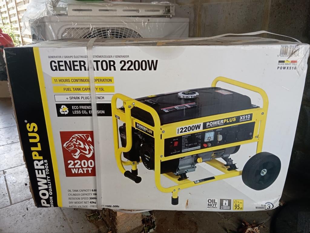 Powerplus POWX5100 generator 2200W, Ophalen, Nieuw