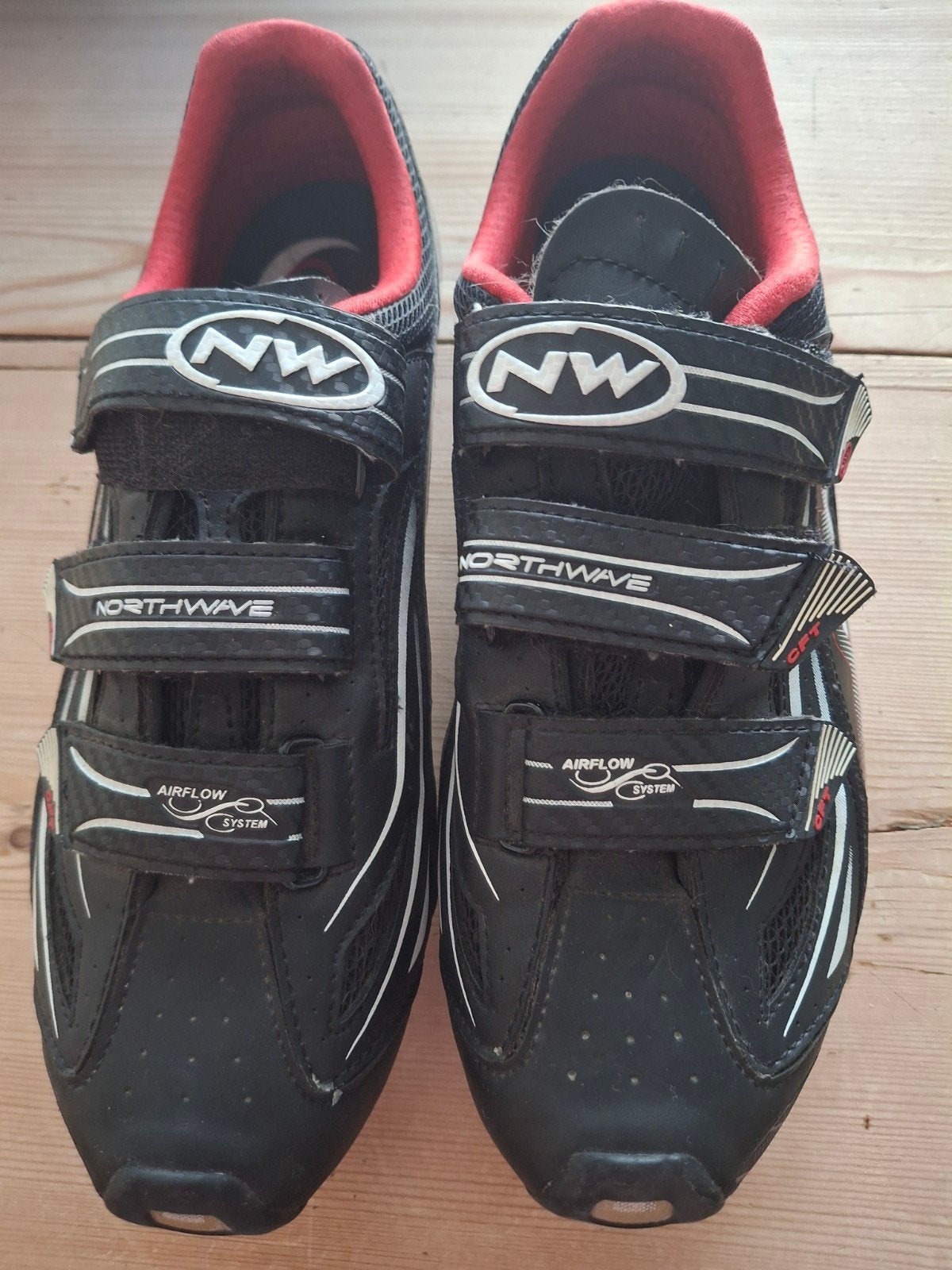 Koersschoenen maa 43, Ophalen