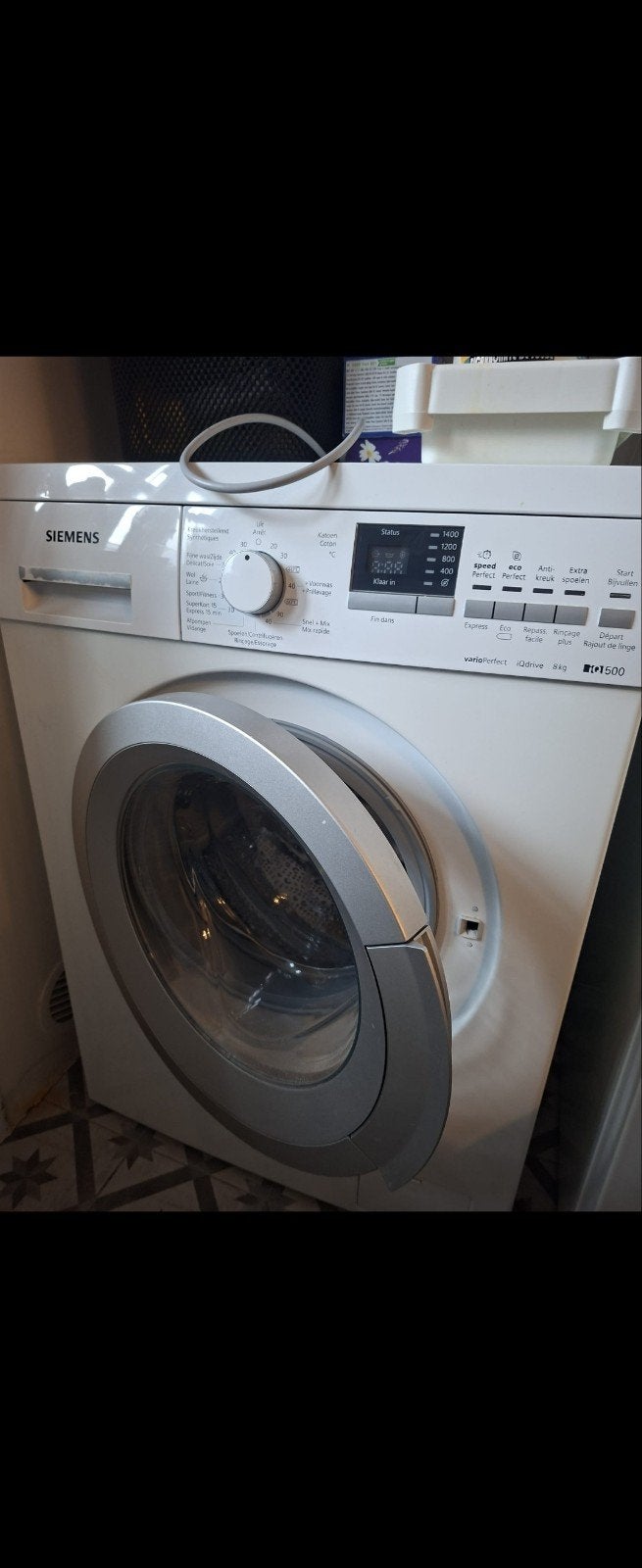 Machine a laver iQ500,  joint de porte a changer., Electroménager, 6 à 8 kg, Enlèvement, Utilisé