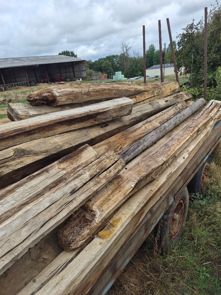 Poutres en chêne, Bricolage & Construction, Bois & Planches, Enlèvement ou Envoi, 300 cm ou plus, Chêne, Utilisé