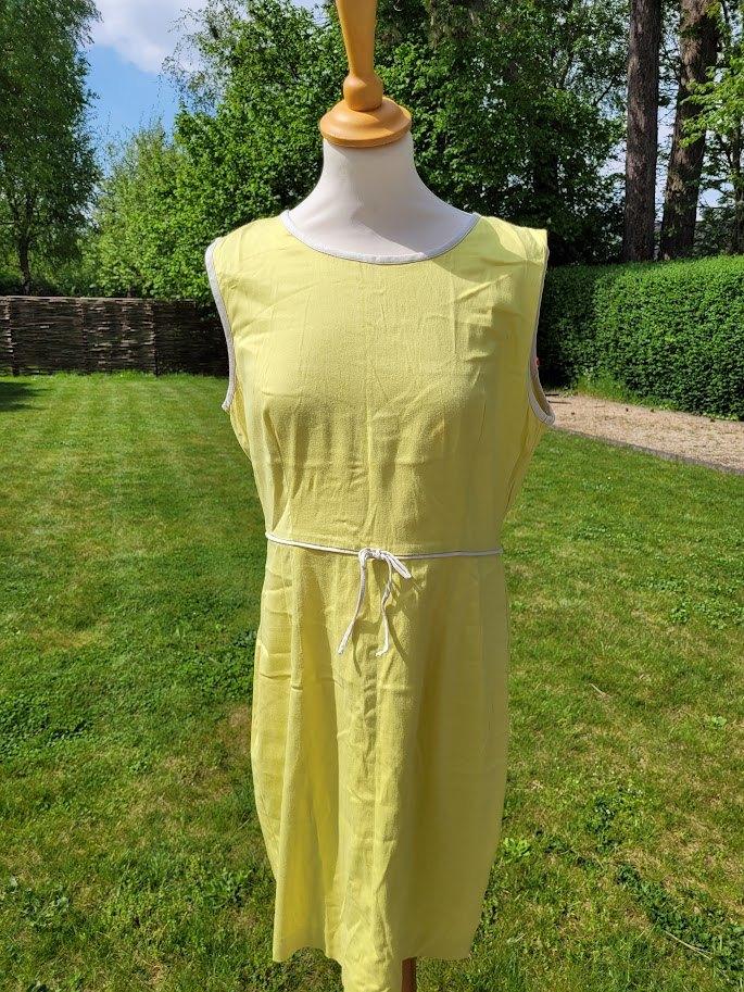 geel kleed, Kleding | Dames, Nougat, Geel, Maat 42/44 (L), Ophalen of Verzenden
