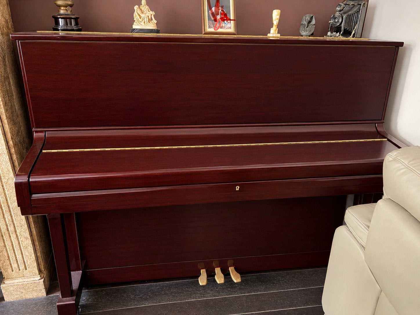 Piano Droit Samick, Musique & Instruments, Comme neuf, Enlèvement, Piano, Autres couleurs