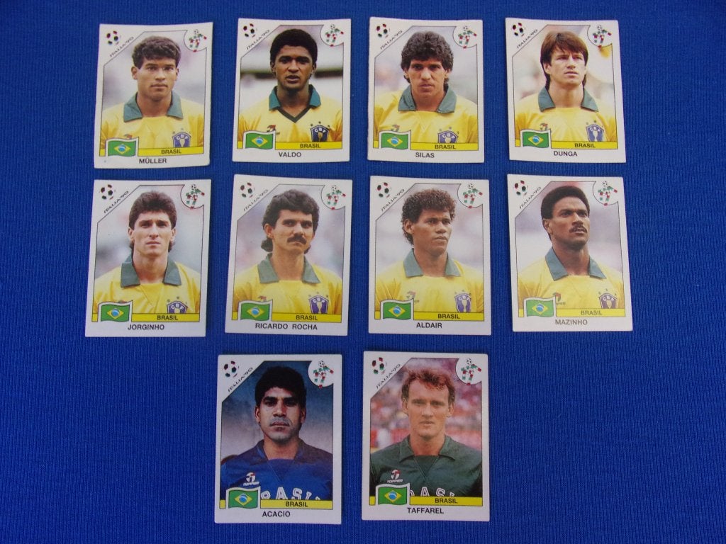 Panini Italia 90 - Braziliaanse ploeg, Collections, Enlèvement ou Envoi, Comme neuf, Sport