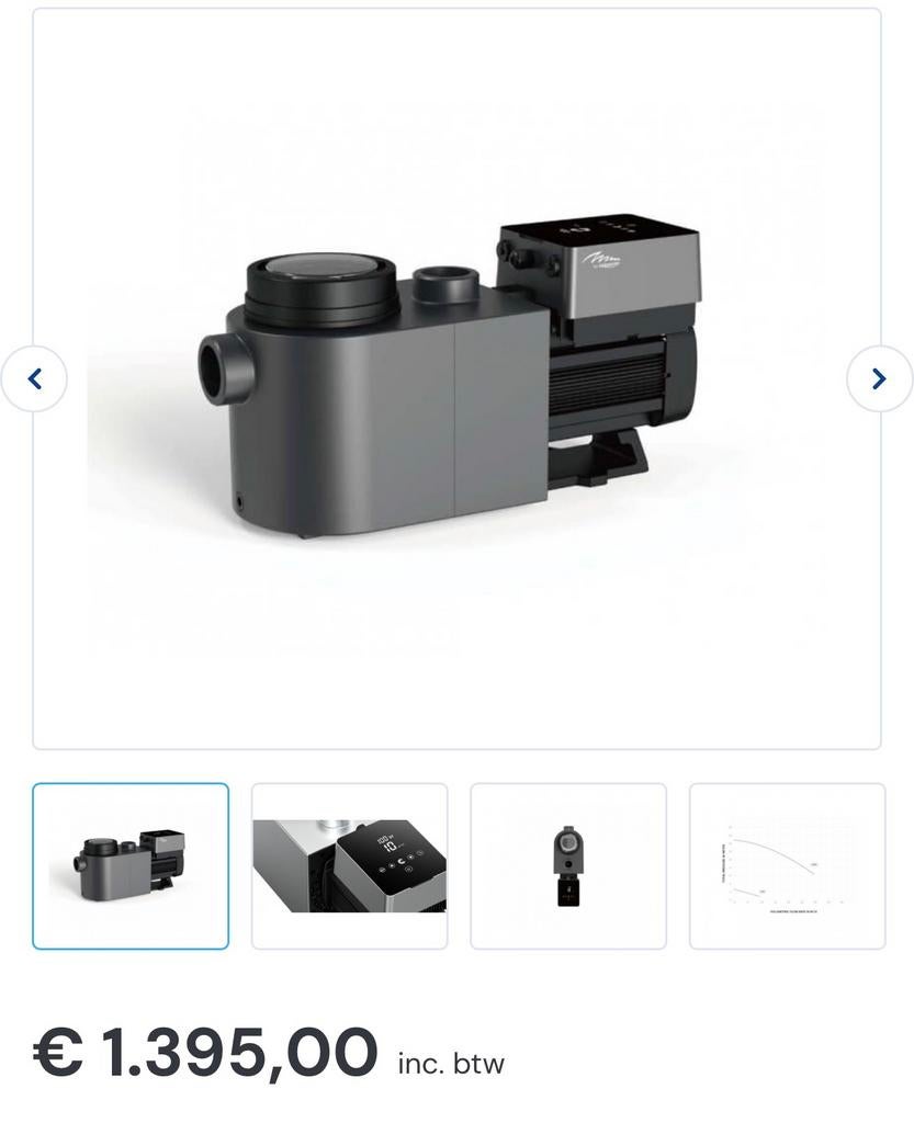 Inverpro IP30 Regelbare Snelheidspomp (tot 32 m³/h), Tuin en Terras, Ophalen, Zo goed als nieuw
