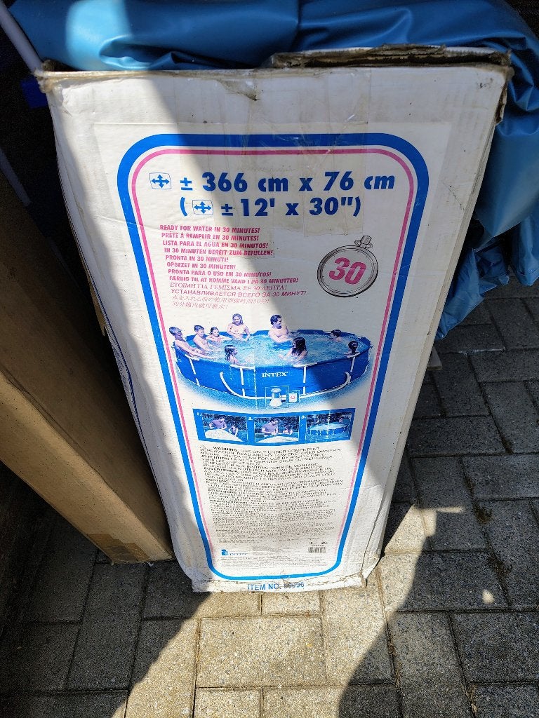 Intex Afdekzeil voor Rond Zwembad Ø 366 cm – Nette Staat!, Enlèvement, Comme neuf, Couverture de piscine