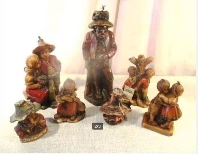 7 Originele Wax Figuren / Beelden - Lechner Alpine, Ophalen of Verzenden, Zo goed als nieuw