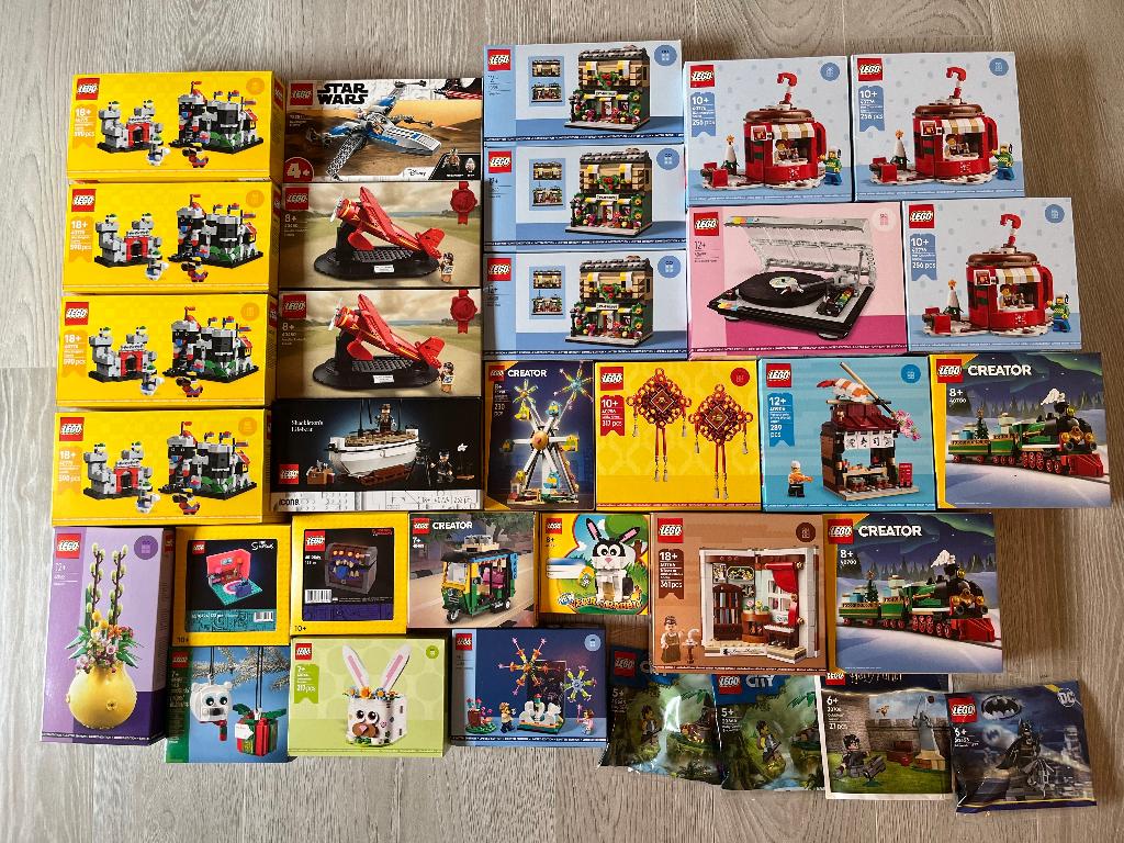 Verzameling van 33 sets GWP's + kleine sets LEGO, Overige thema's, Lego, Compleet, Nieuw