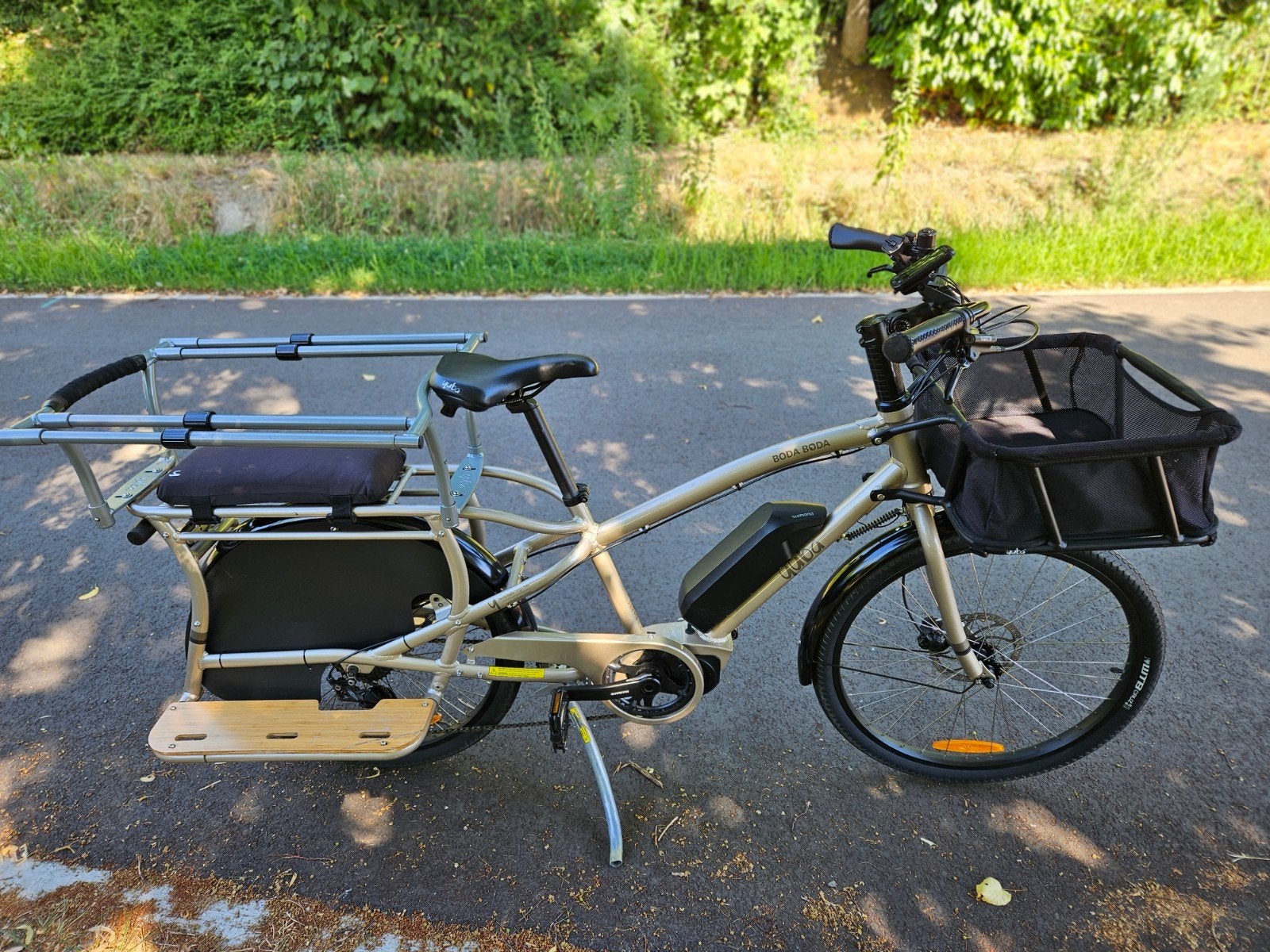 Yuba Boda Boda elektrische longtail, Fietsen en Brommers, Ophalen, Zo goed als nieuw