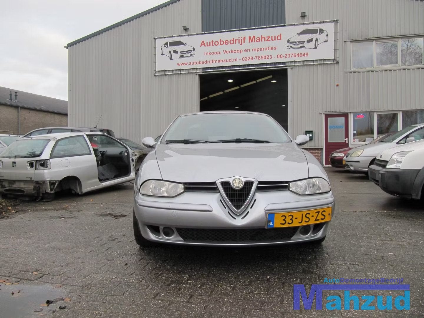 2002 ALFA ROMEO 156 grijs motorkap voorbumper grille 694 met, Auto-onderdelen, Gebruikt, Dpofca@stellantis.com, Voor, Stellantis Europe S.p.A.