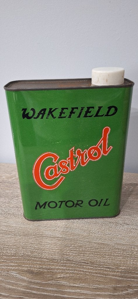 Oud Olieblik Castrol, Ophalen of Verzenden, Gebruikt, Verpakking