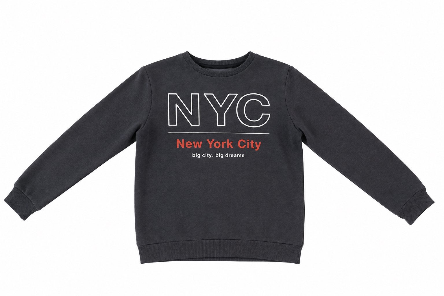 Antracietgrijze sweater van NYC — New York City, Kinderen en Baby's, Verzenden, Zo goed als nieuw, Jongen, Trui of Vest