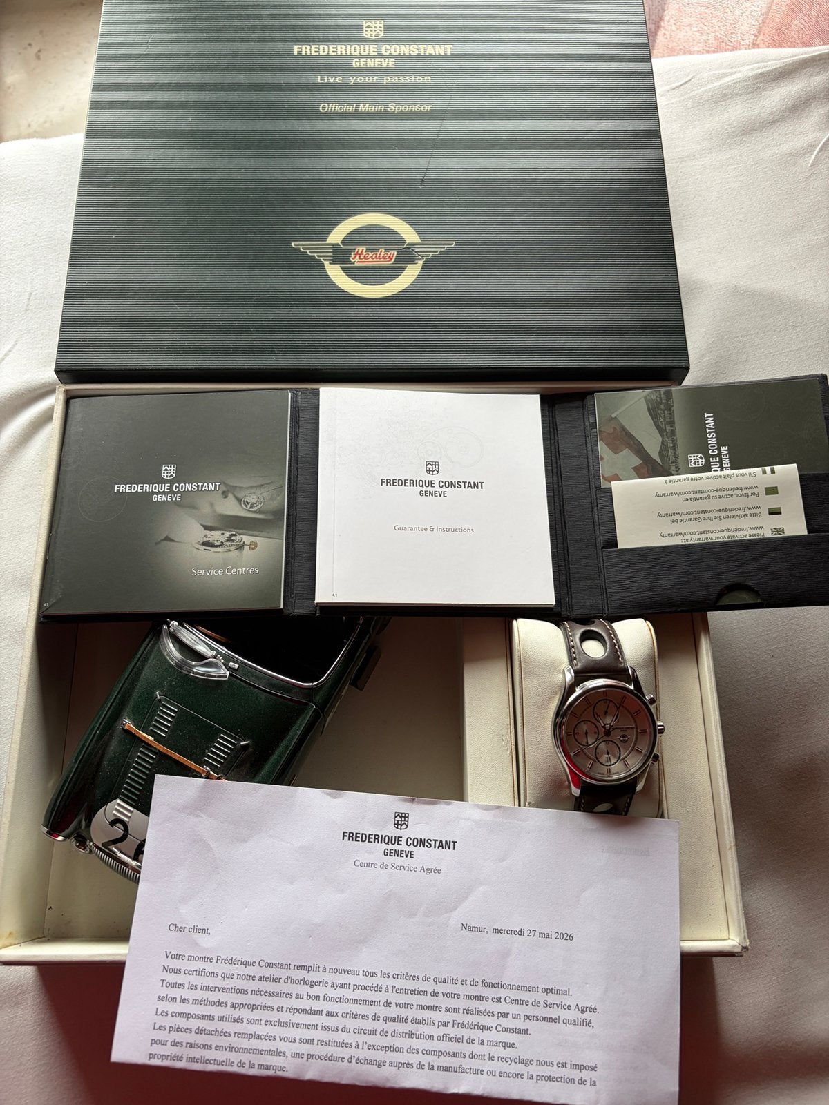 Frederique Constant Healey 2 ans de garantie, Handtassen en Accessoires, Horloges | Heren, Ophalen
