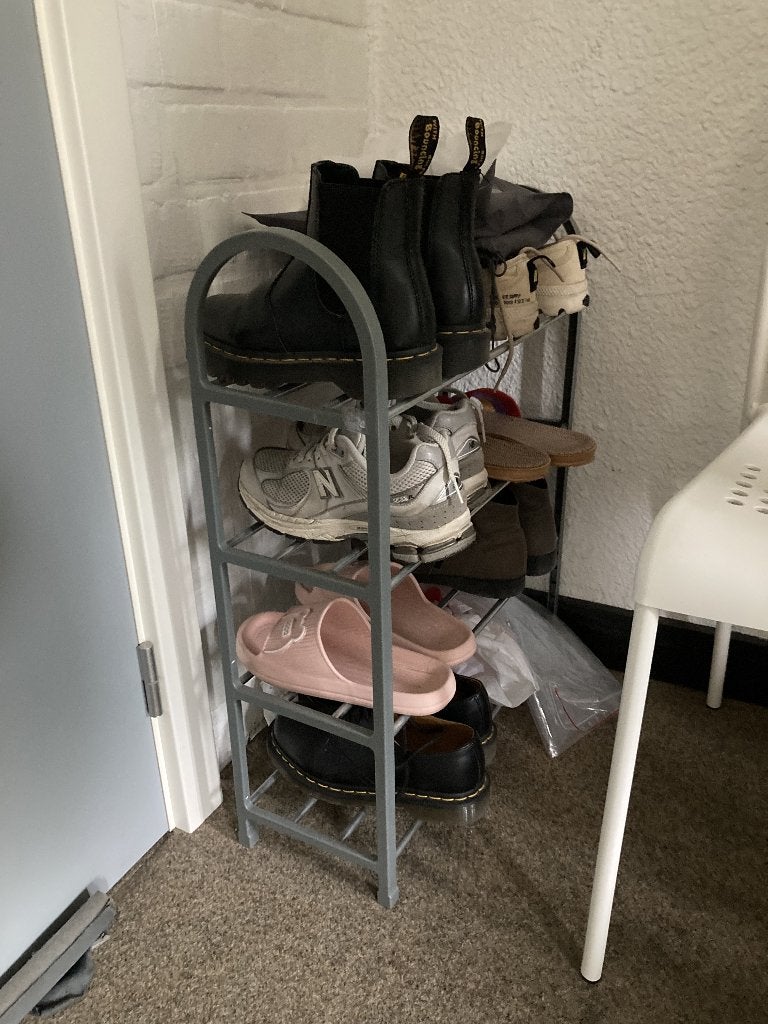 Metalen schoenenrek met 4 niveaus, Gent, Huis en Inrichting, Kasten | Schoenenrekken, Ophalen
