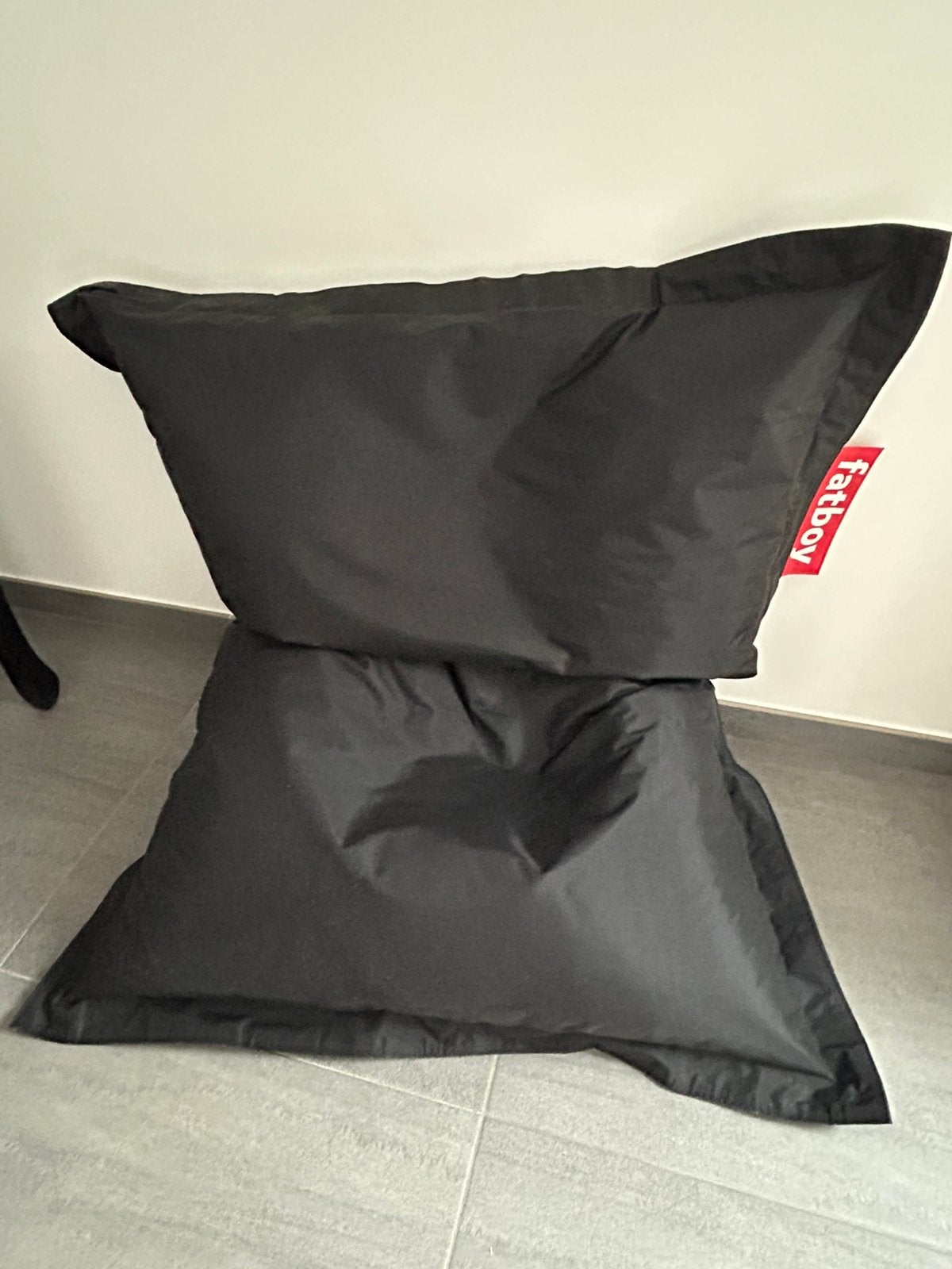 Fatboy zwart zitzak, Maison & Meubles, Sièges-poires, Enlèvement, Comme neuf, Noir, Pouf